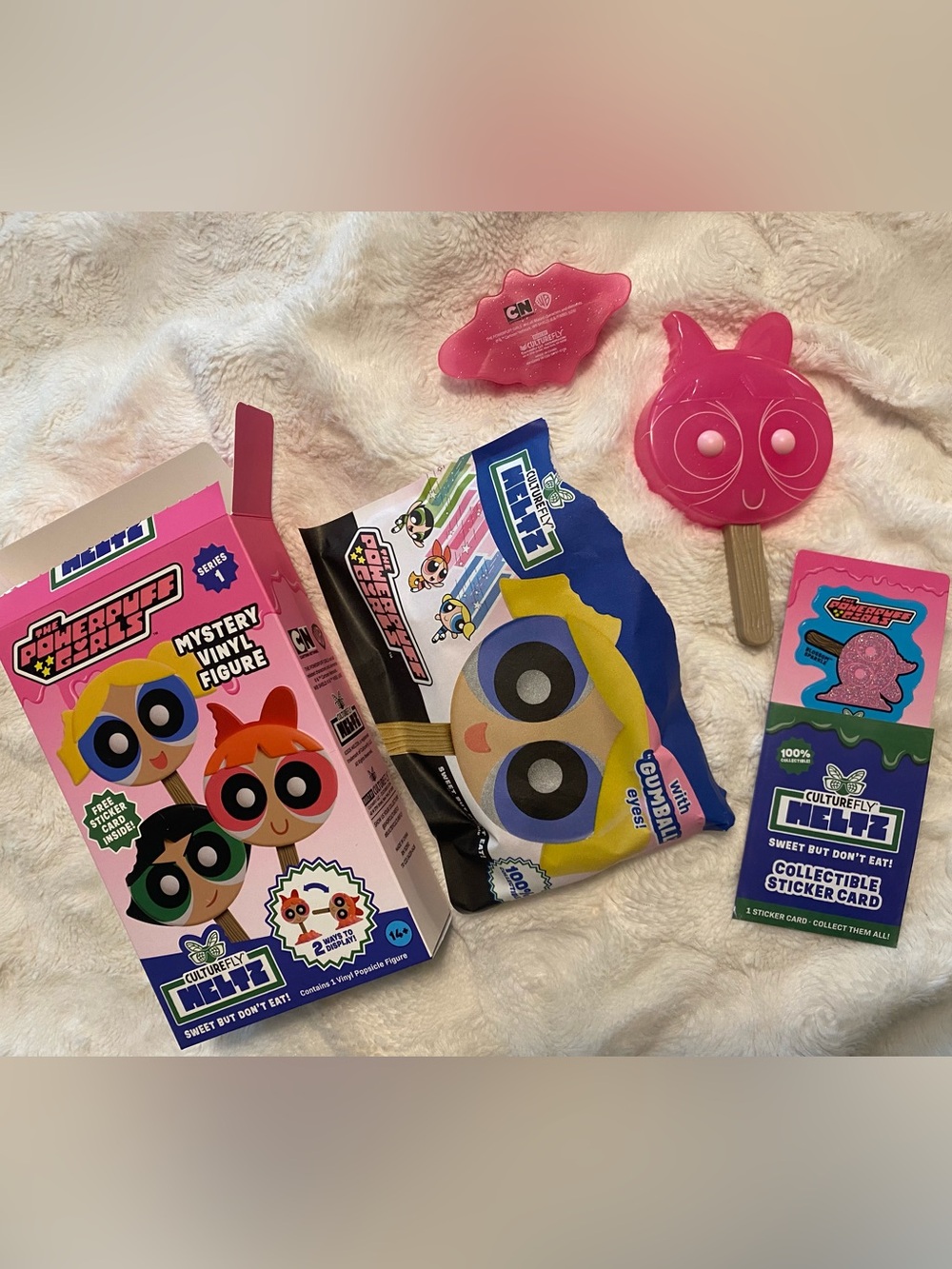 Culture Fly Meltz 🍭 PowerPuff Girls Figure Blossom 🌸 Sparkle 💖 Chase Vinyl